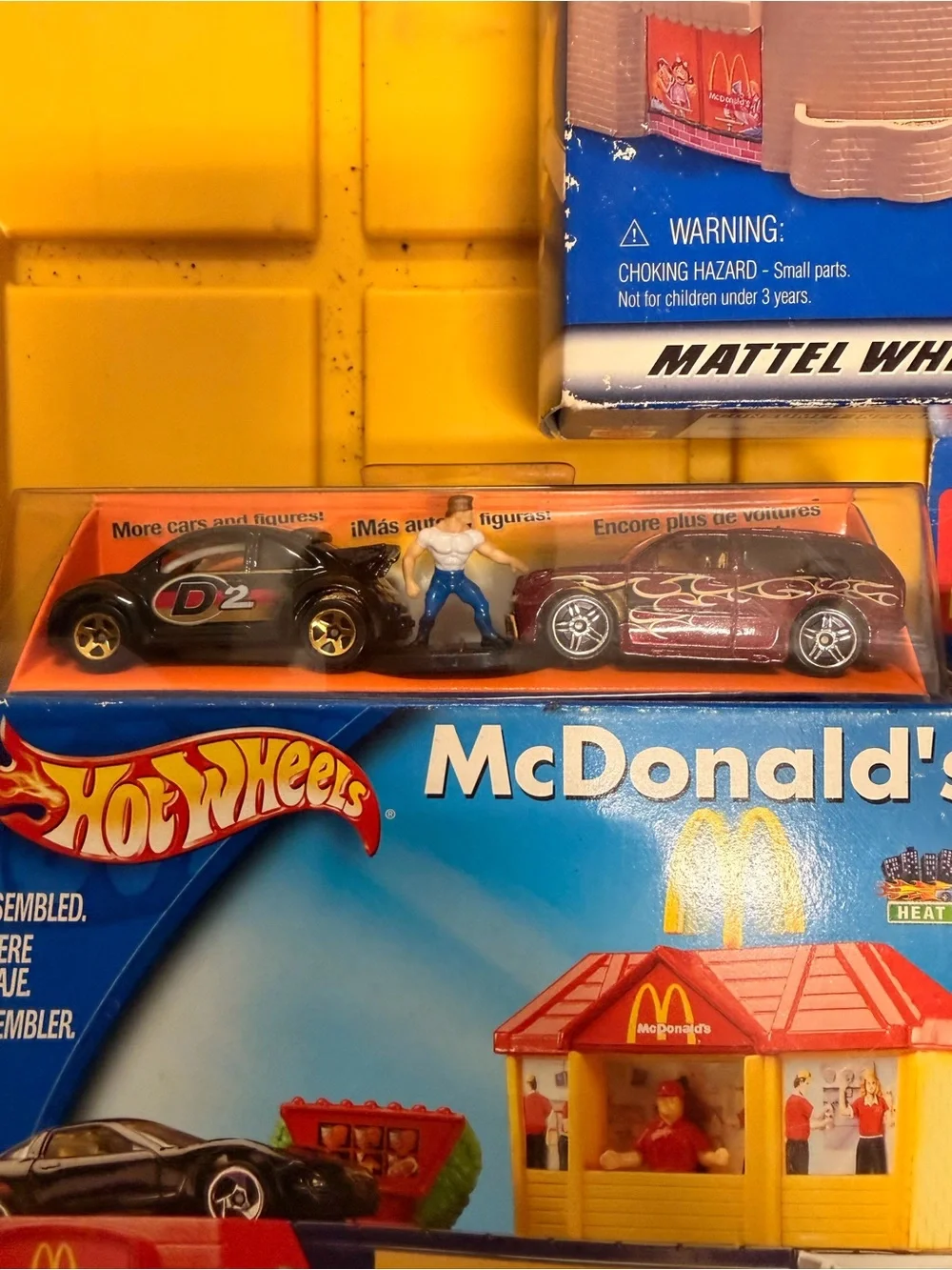 Hot Wheels McDonald's Playset Bundle - Yellow and Red